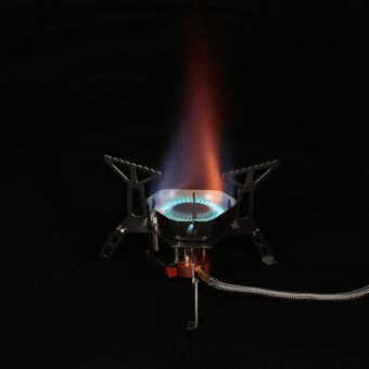 estufa de Camping a prueba de viento quemador de Gas pleg 