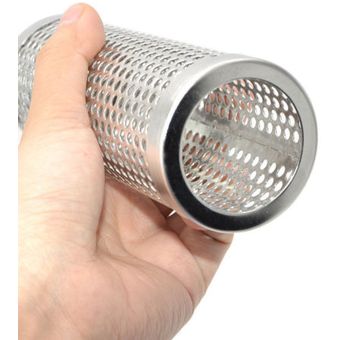 dispositivo de filtro para fumar en frío y caliente Tubo de ahumador de malla perforada de acero inoxidable para barbacoa 