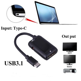 Adaptador USB compatible con HDMI USB-C Tipo C a 3.1 cable para el teléfono Android Tablet 