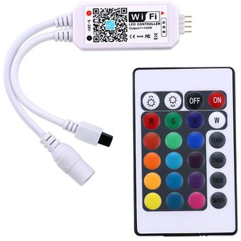 Controlador LED RGB TE Mini Wifi IR 24Keys para tiras de luces LED R 