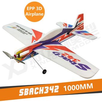 Avión 3D de espuma EPP Sbach342 Wingspan 1000mm Radio Control modelo RC av HON 