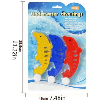 Piscina subacuática del juguete del salto del delfín multicolor de 3 p 