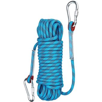 Azul 30M 10mm Cuerda de rescate estática Escalada en roca Rappel Árbol Arborist Cord Sling 