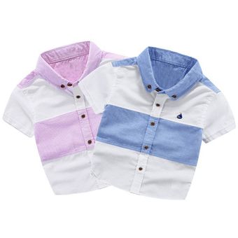 camisa manga corta para niños