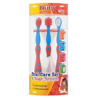 Set de cepillos dentales Nuby para bebé