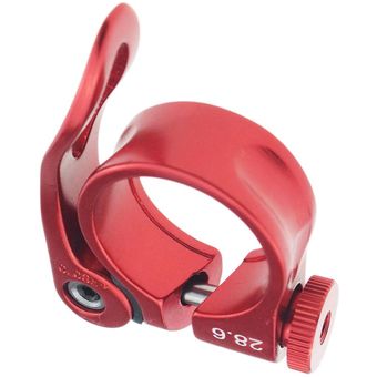 Componente de clip de tijas de sillín de bicicleta de montaña rojo 