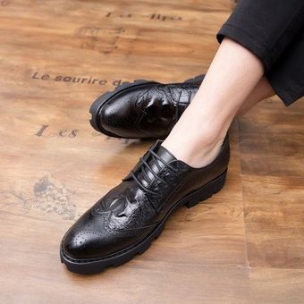 Men Fashion Oxfords Formal Business Leather Shoe 