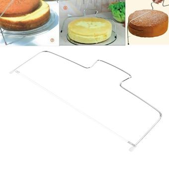 Herramienta de la decoración de alambre Pan ajustable alambre máquina de cortar la torta del cortador Nivelador Decoración 