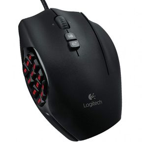 Mouse Gamer Mmo Logitech G600 20 Botones 8200 Dpi Luz Usb