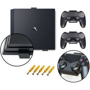 Soporte Pared PS4 FAT, Slim o Pro – Tipo 1 – Accesorios en acero