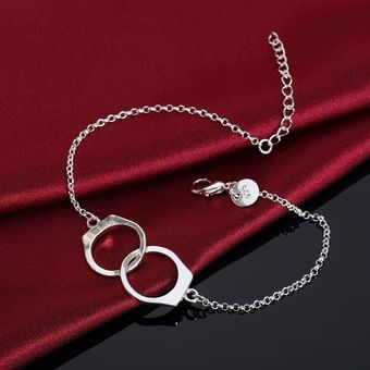 Cadena De Pulsera Aglover 925 Plata Esterlina De 8 Pulgadas 