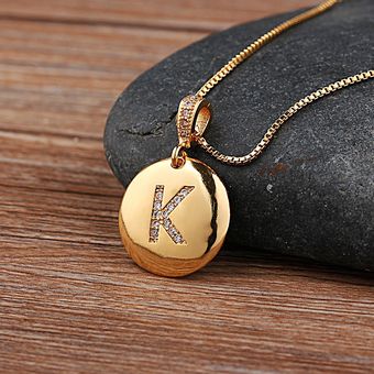 Top Quality Women Girls Initial Letter Necklace Gold 26 Le ~ 