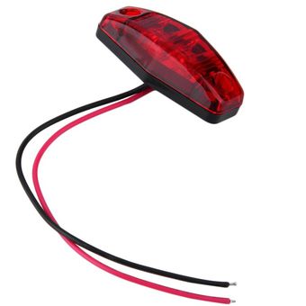 1 x LED LIGHT 2 DIODE 1x2.5 Trailer de marcador lateral de superficie de montaje en superficie 