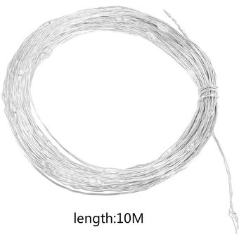 Súper brillante 10m 100led Silver Wire Body String Fairy Light Lámpara 