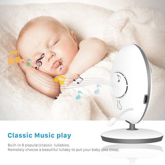 Inalámbrico LCD Audio Video Monitor de bebé Radio Nanny música intercomunicador IR 24h portátil bebé Cámara Walkie Talkie Bebé Canguro VB605 