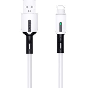 Cable iPhone Usams Silicon 1m Led 11 Pro...