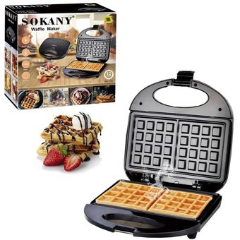 Máquina Para Hacer Waffles De 750W. Sokany Modelo SK-113