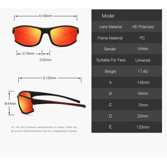 Vivibee Gafas De Sol Deportivas Polarizadas Para Hombre Y Mujer sunglasses 