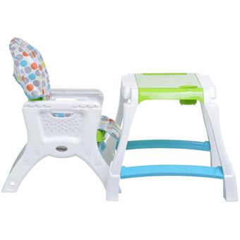 Silla Periquera Bebe Prinsel Caddy 2 En 1 Mesa Actividades verde claro  Prinsel Caddy