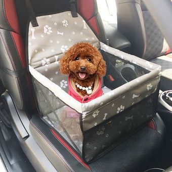 Silla de coche roja para perro Cama de viaje para perros Kit de