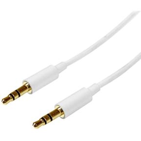 Cable 3.5 a 3.5 con micrófono Blanco
