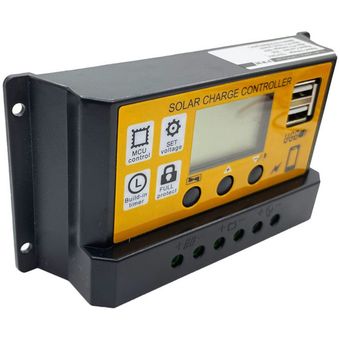 12V 24V LCD simple de carga solar y controladores de descarga de luz Control de Tiempo 