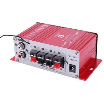 Amplificador Mini de 2 canales para coche,amplificador de potencia HIFI o estéreo con Bluetooth para cine en coche,con Radio FM,USBTFAUX 