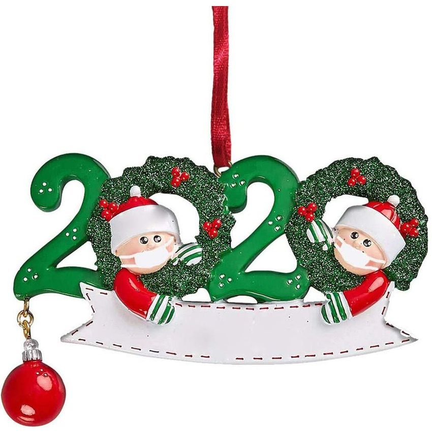 Personalizado 2020 Navidad Ornamento de la Navidad Survivor Miembros de la familia Personalizada de Navidad Decoración DIY CREATIVE REGALO