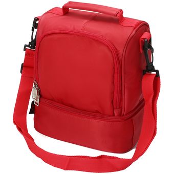8L aislamiento del bolso del almuerzo de picnic Dual Cool Compartimiento de almacenamiento hombro llevar de picnic calor bolsa de Preservación-Red 