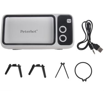Altavoz inalámbrico 3 en 1 Retro TV Mini altavoz portátil Bluetooth B 