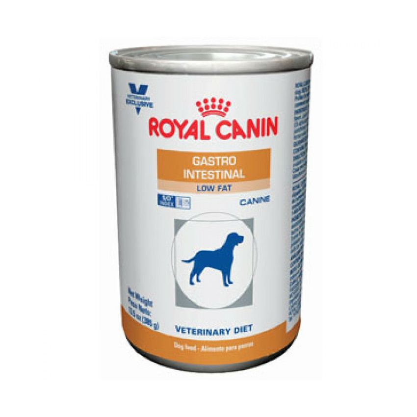 Alimento Gastro-Intestinal Low Fat Royal Canin 385g  (5 Latas)