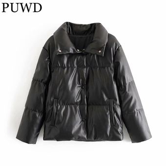 Parkas gruesas PUWD-chaquetas clásicas de piel sintética para mujer 
