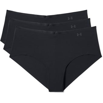 Pure Stretch Hipster 3 Pack Under Armour Mujer 1325616-001 Negro 