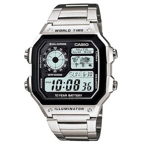Reloj Casio AE-1200WHD-1AVCF World Time 5 Alarmas-Acero