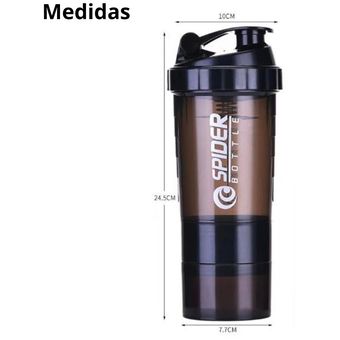 500ML Proteína Shaker Botella con Bola Mezcladora, Botella de Agua