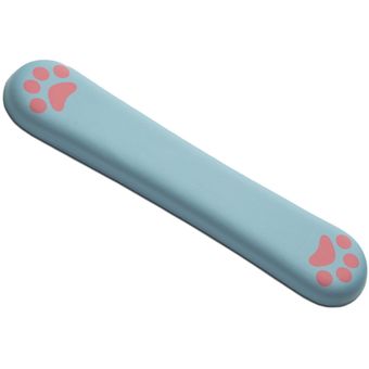 Lindo Cojín para Reposamuñecas con Teclado con Forma de Pata Negro 