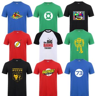 Novedosa camiseta a la moda de Sheldon Cooper Penny para hombre camiseta de verano de manga corta con el Logo del Big Bang Theory Camiseta de algodón Cooper para hombre 