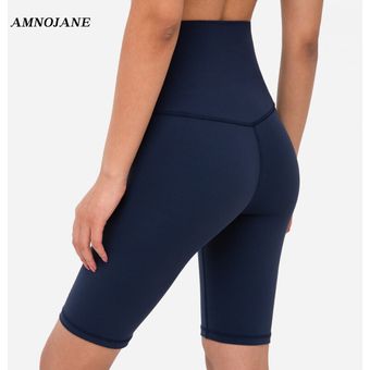 #True navy Pantalones deportivos para correr para mujer,mallas de gimnasio cintura alta,para hacer ejercicio sin costuras,LICRA 