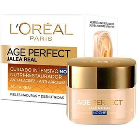 crema noche anti-arrugas anti-flacidez l'oréal parís revitalift age perfect con jalea real 50ml
