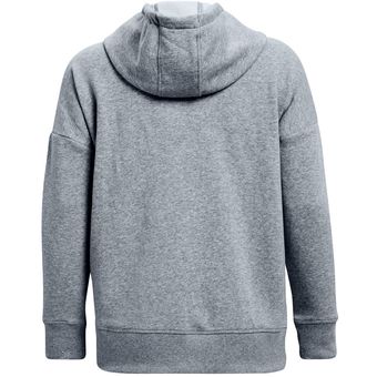 Hoodie Under Armour Rival Fleece Fz Mujer-Gris