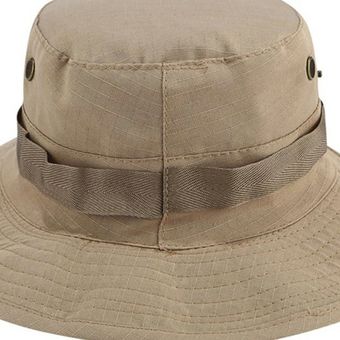 Pescador sombrero del deporte al aire camuflaje sombrero de la pesca Caza Cap hoja caduca 