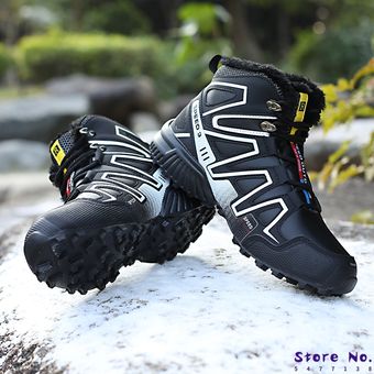 Botas de nieve cálidas y cómodas para hombre 2020 para invierno superventas antideslizantes zapatos de cuero 