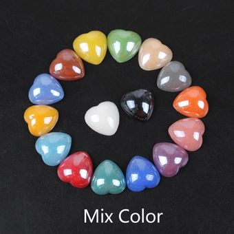 Perlas De Perlas De Medio Perlas De Cerámica De 18 Colores 