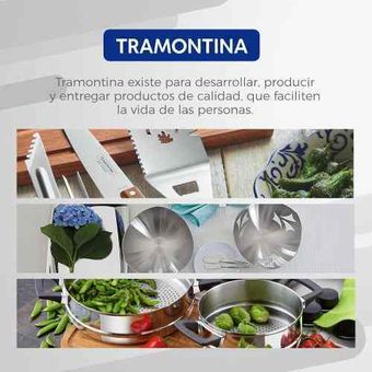 Batería de Cocina Tramontina 18 piezas Primaware Gris
