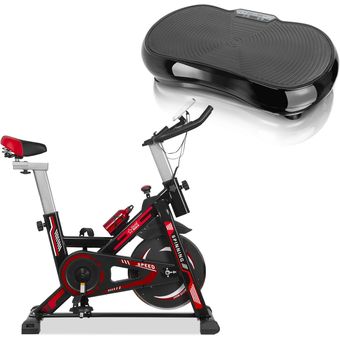 Combo: Bicicleta spinning Monitor + Plataforma Vibratoria Style