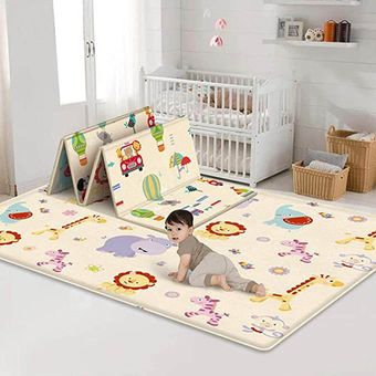 Baby Play Mat plegable alfombra Reversible bebé tapete gimnasio de juego antideslizante impermeable desarrollo de niños alfombra 180*150*0,5 cm Linio México - GE598TB0PC7GNLMX