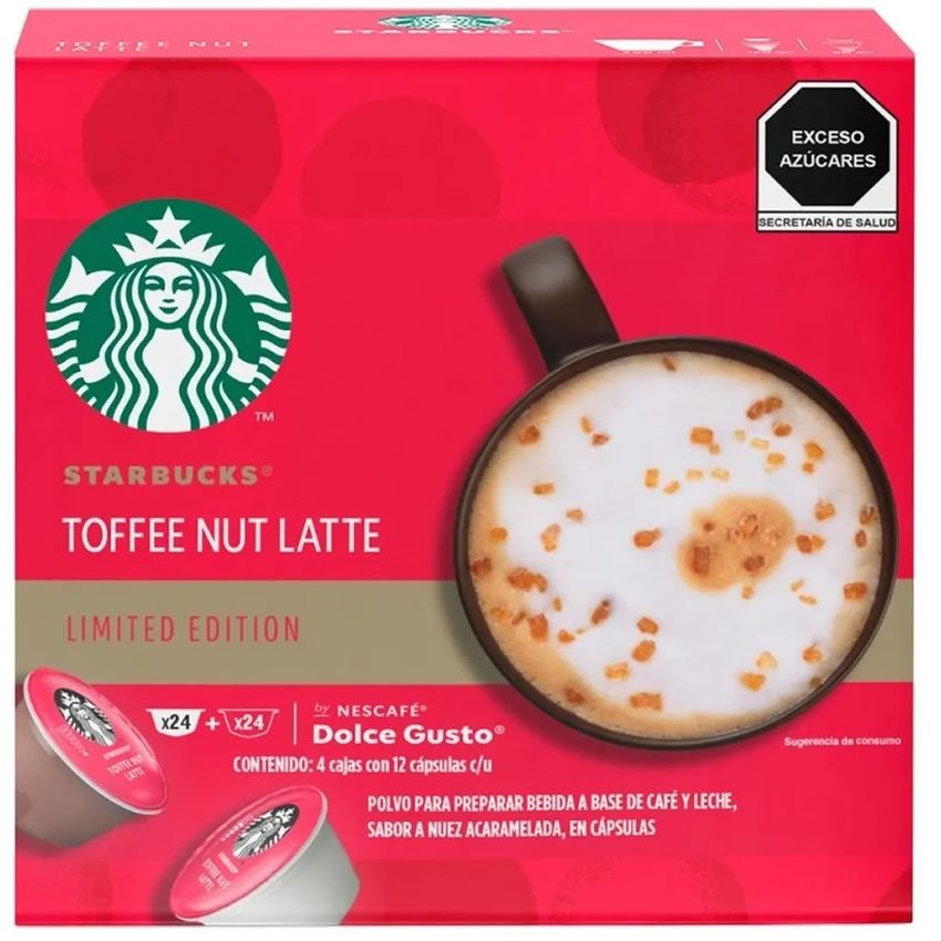 Cápsulas de Café Sabor Toffee Latte Nescaffe Starbucks CST