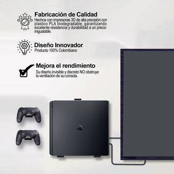 Soporte de base + tornillos para consolas PS5 negro