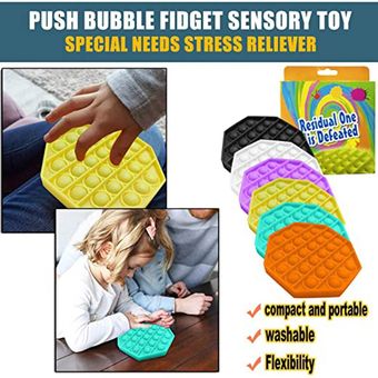 Empuje burbuja Fidget juguete sensorial Octagon último uno Encuentro Perdido El relevista estrés 
