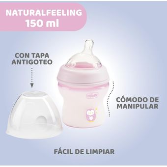 Biberón Natural Feeling 150ml Chicco para Recién Nacidos